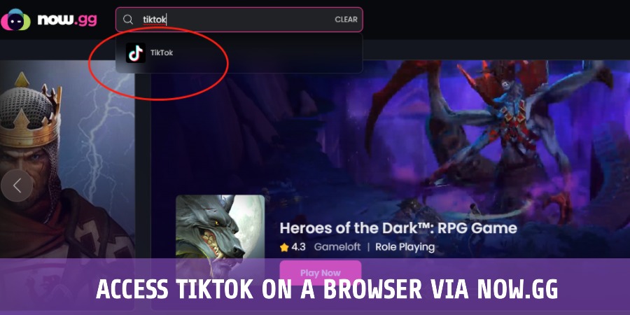 Access TikTok on a Browser
